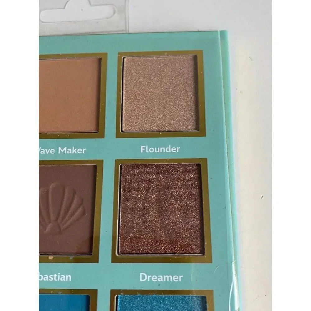 Disney Princess Ariel The Little Mermaid Eyeshadow Palette 12 Shades With Mirror